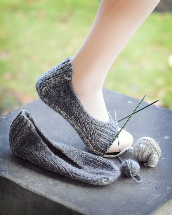 Knit slipper