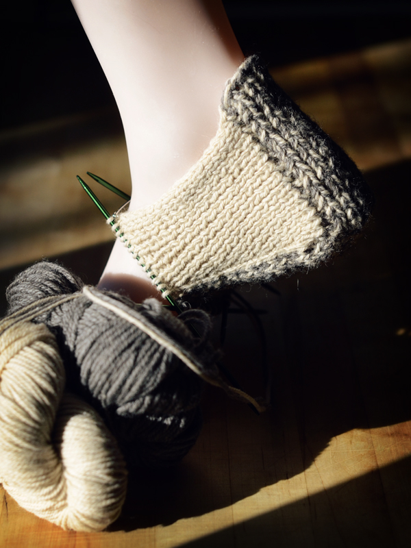 knit slipper